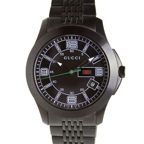 gucci interlocking watch black|gucci 126.2 men's wrist watch.